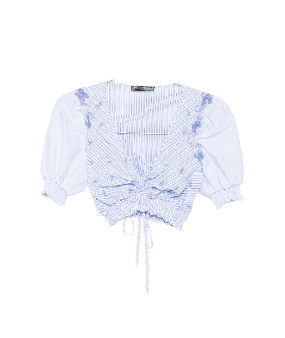 ERMANNO SCERVINO Голубая майка, фото 1