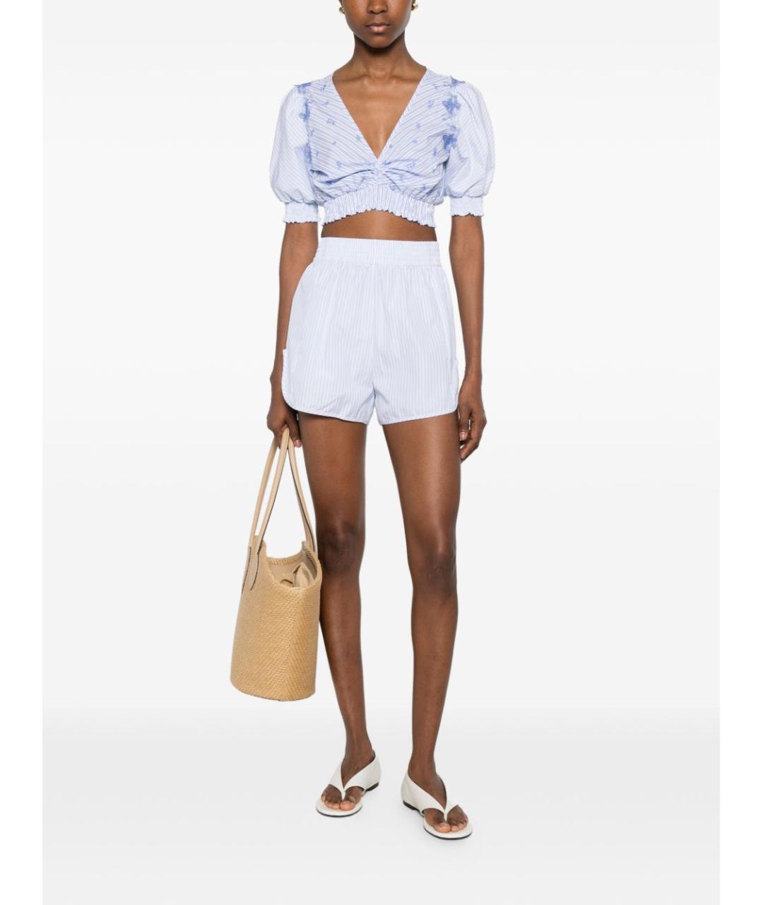 ERMANNO SCERVINO Голубая майка, фото 5