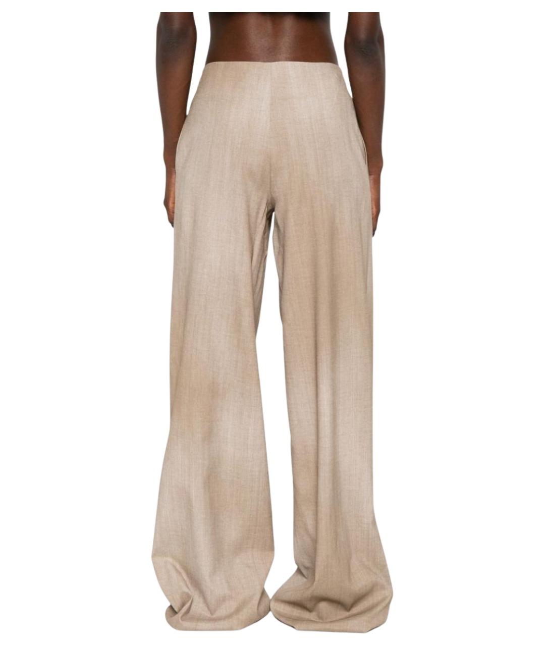 ERMANNO SCERVINO Бежевые прямые брюки, фото 3