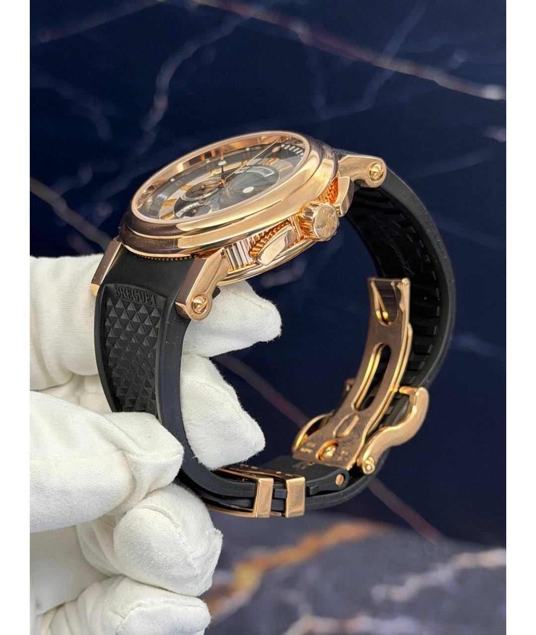 Breguet Черные часы из розового золота, фото 8