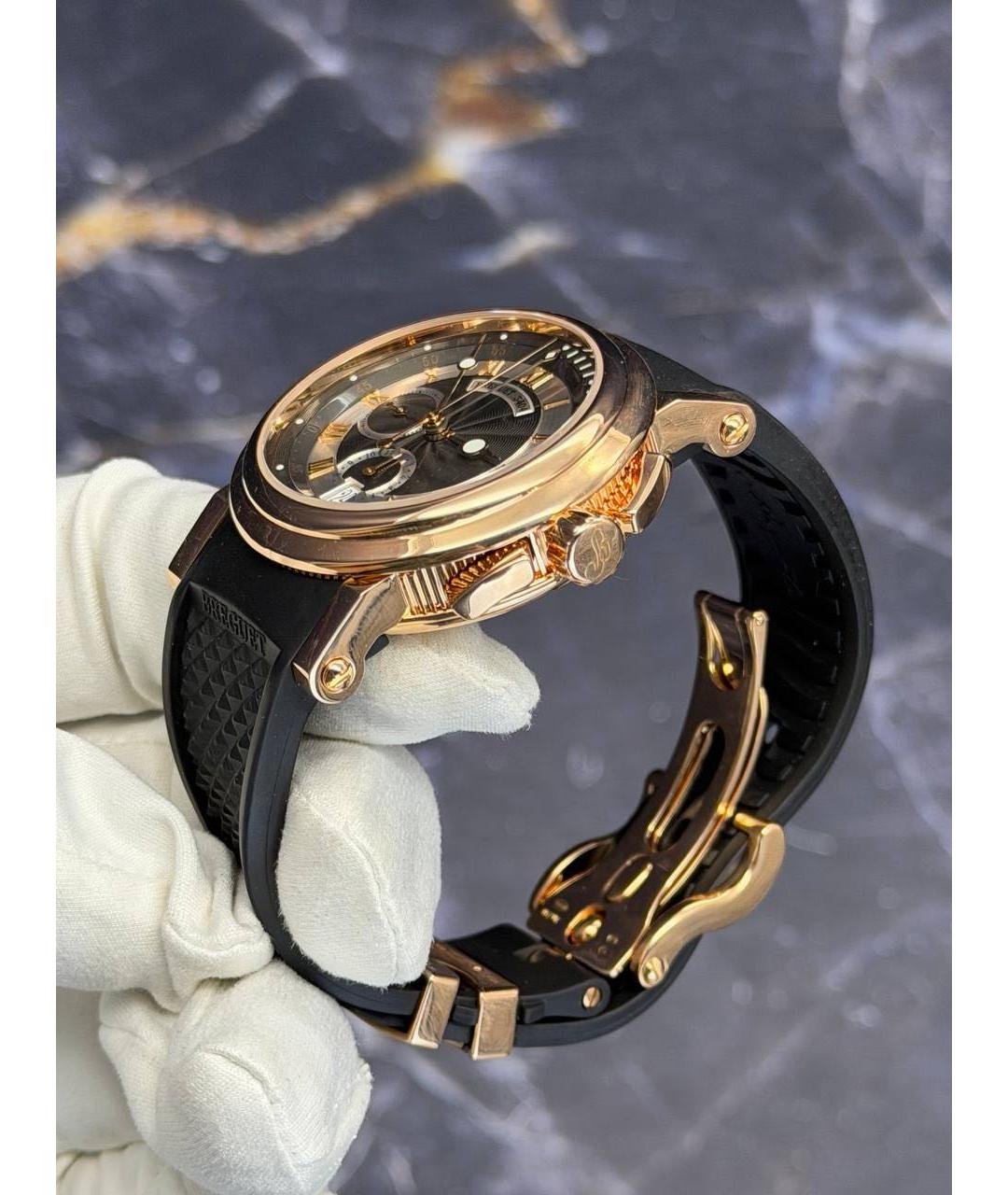 Breguet Черные часы из розового золота, фото 4