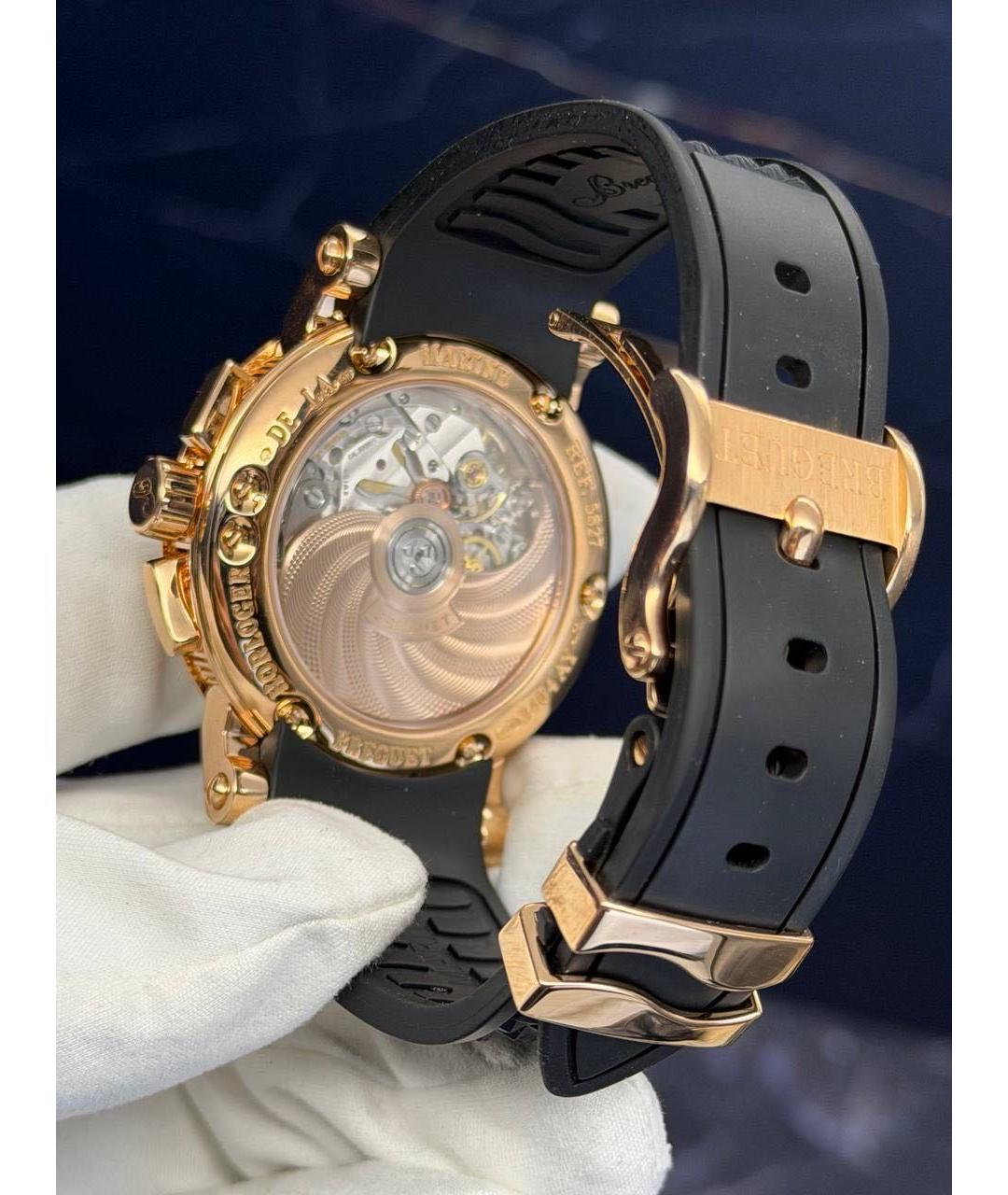 Breguet Черные часы из розового золота, фото 7