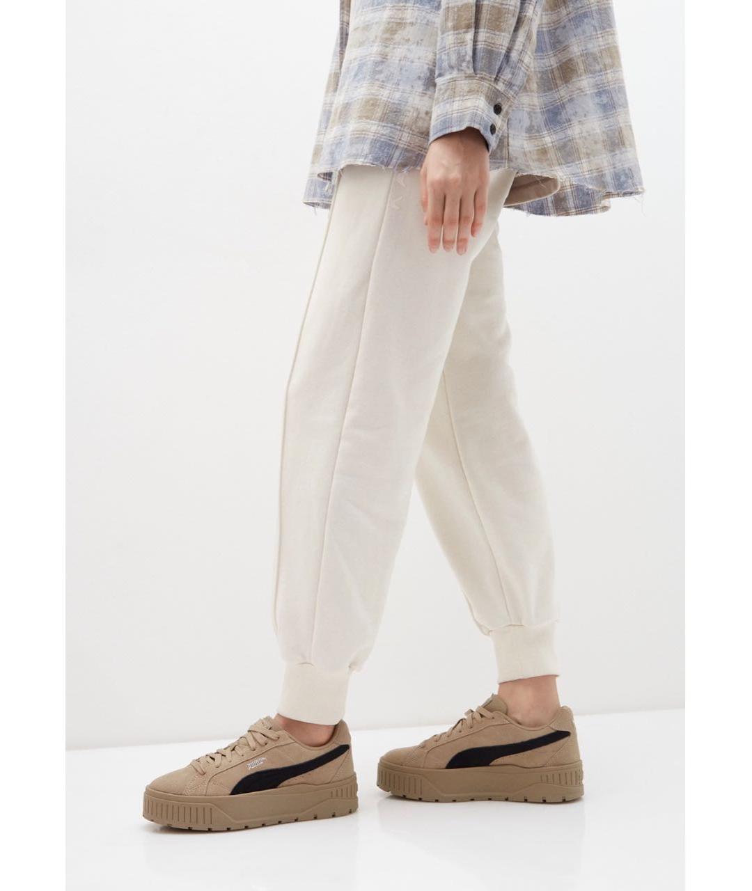 PUMA Коричневые замшевые кеды, фото 7