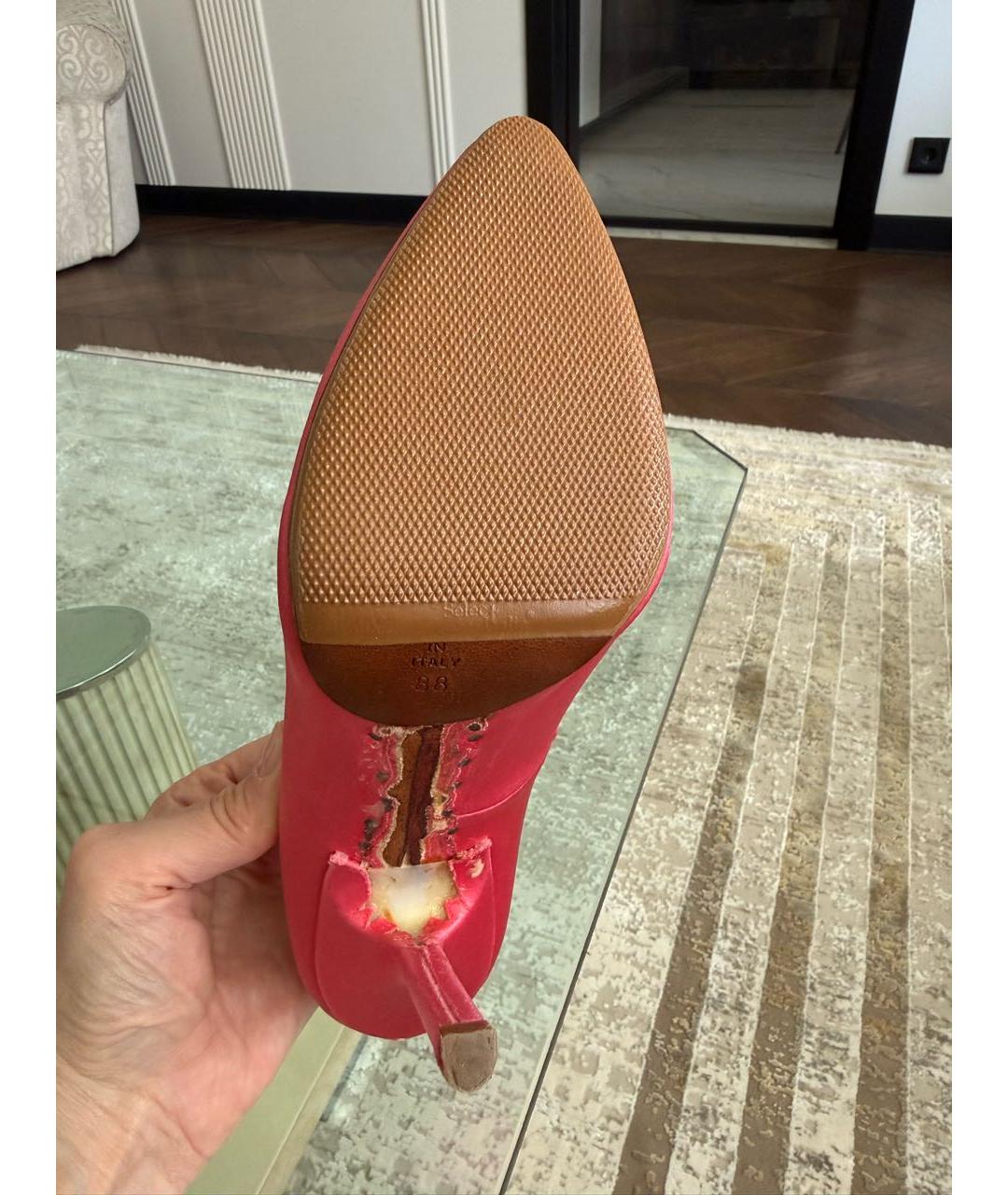 VETEMENTS Розовые текстильные туфли, фото 5