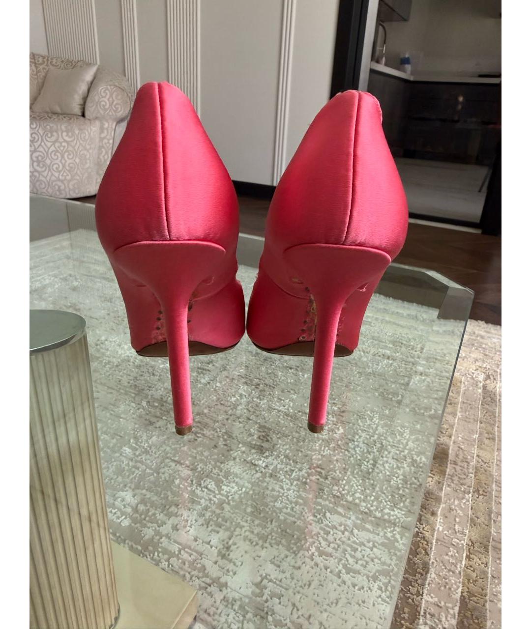 VETEMENTS Розовые текстильные туфли, фото 4