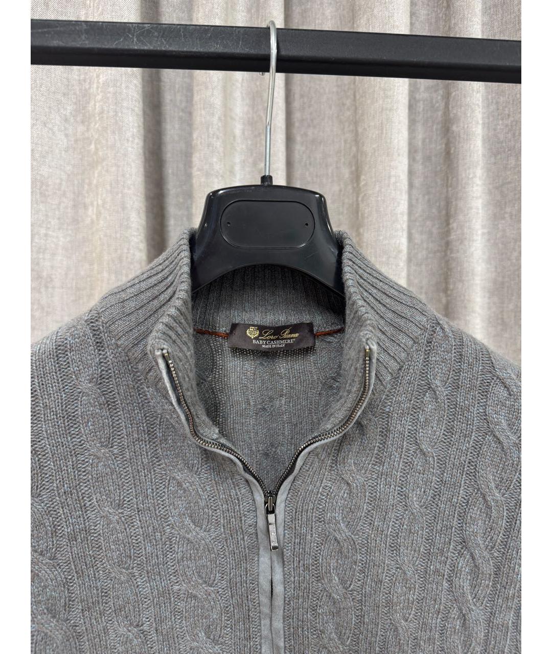 LORO PIANA Синий кашемировый джемпер / свитер, фото 3