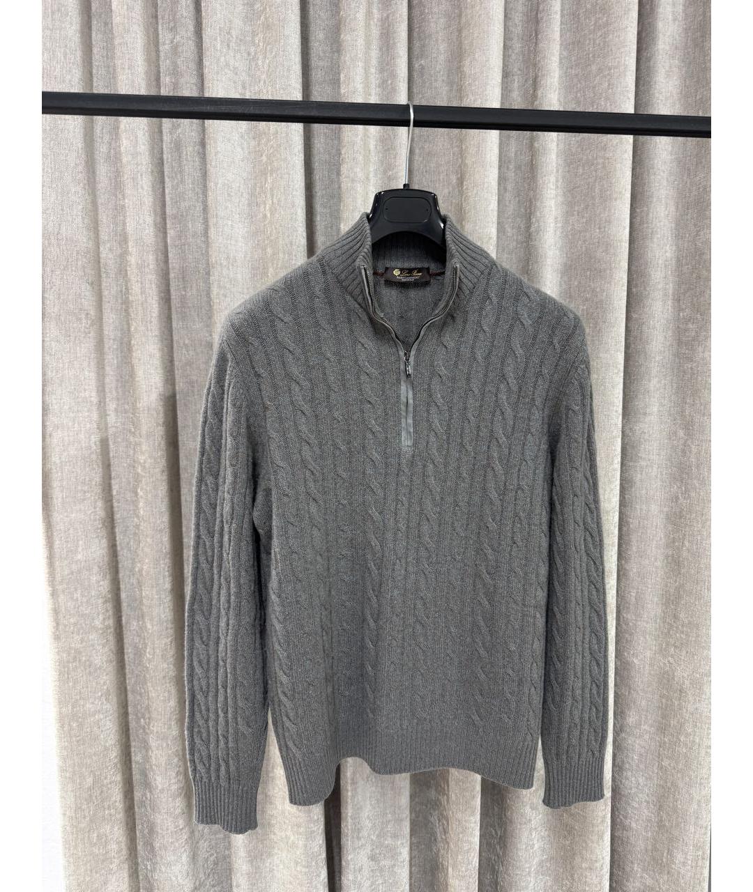 LORO PIANA Синий кашемировый джемпер / свитер, фото 5