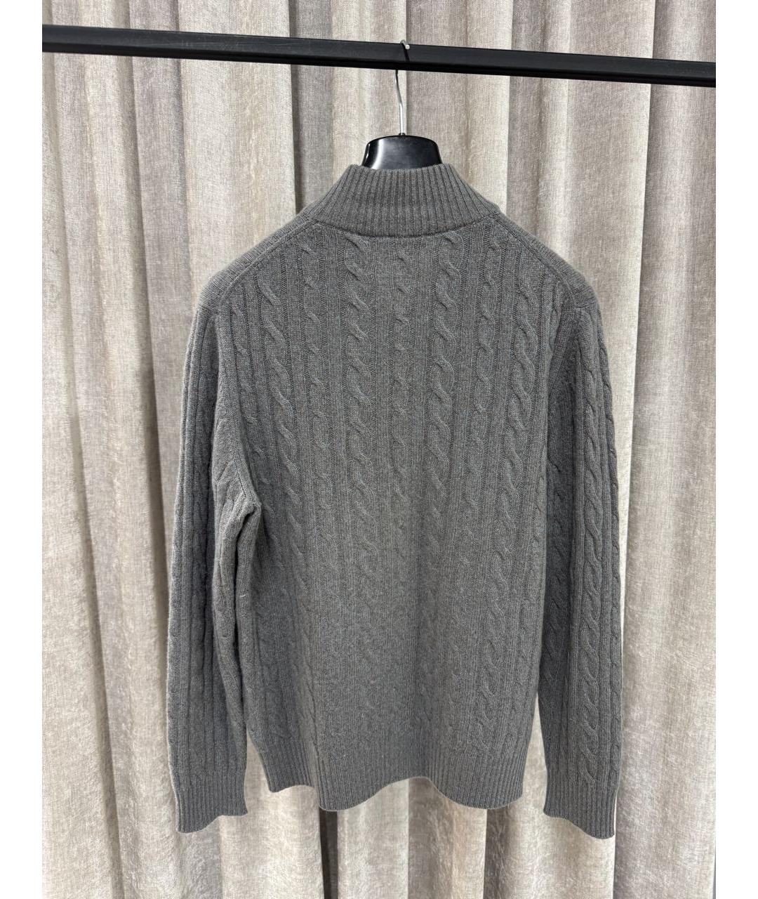 LORO PIANA Синий кашемировый джемпер / свитер, фото 2