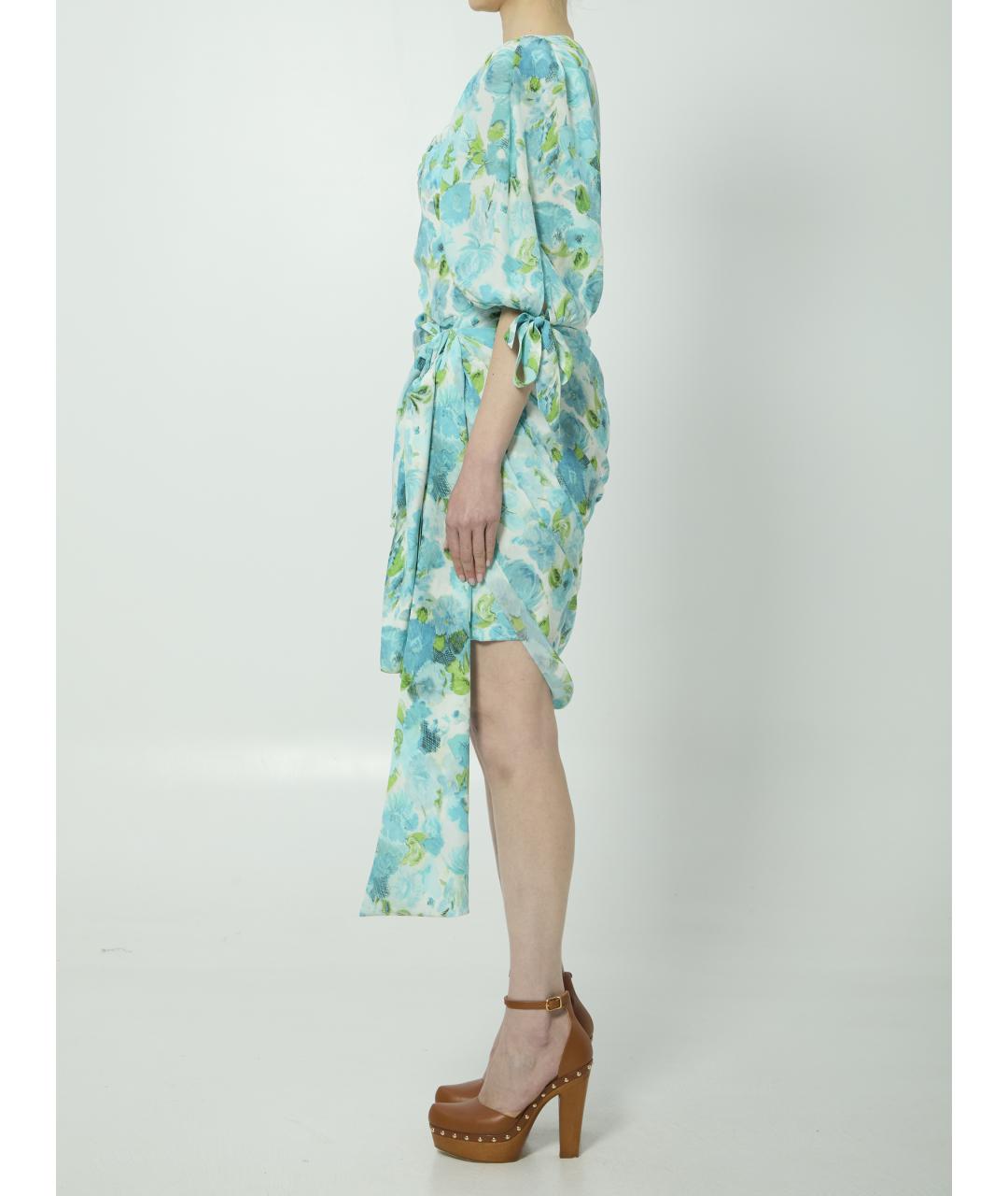 CHLOE Мульти шелковое повседневное платье, фото 3