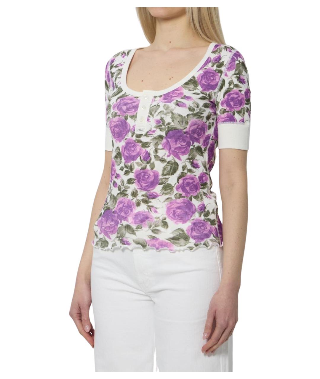 CHLOE Мульти хлопковая футболка, фото 2