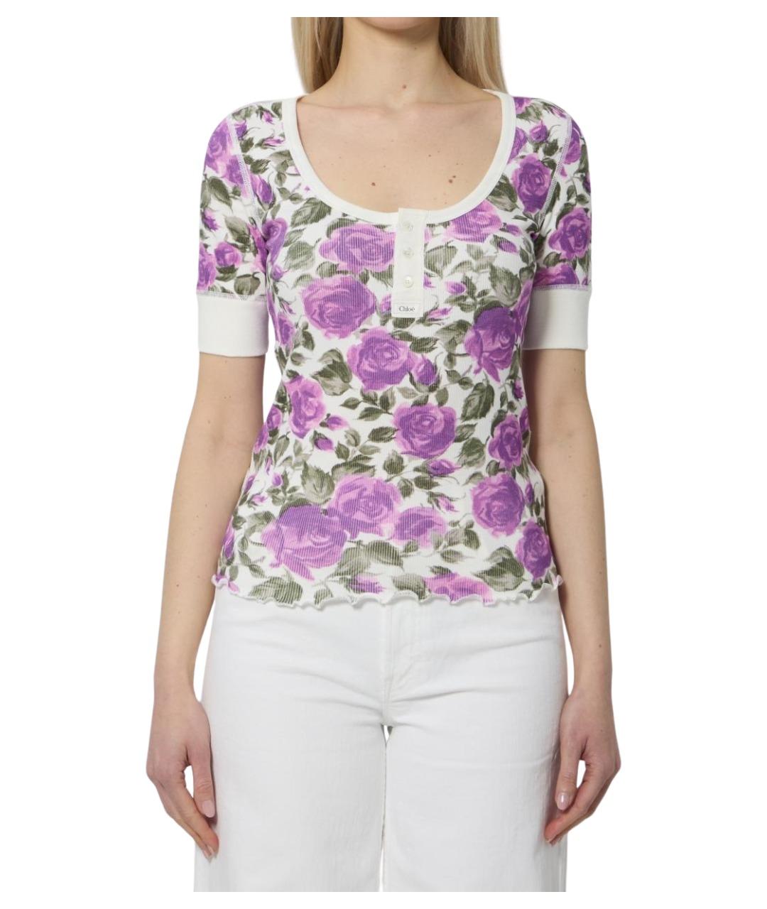 CHLOE Мульти хлопковая футболка, фото 1