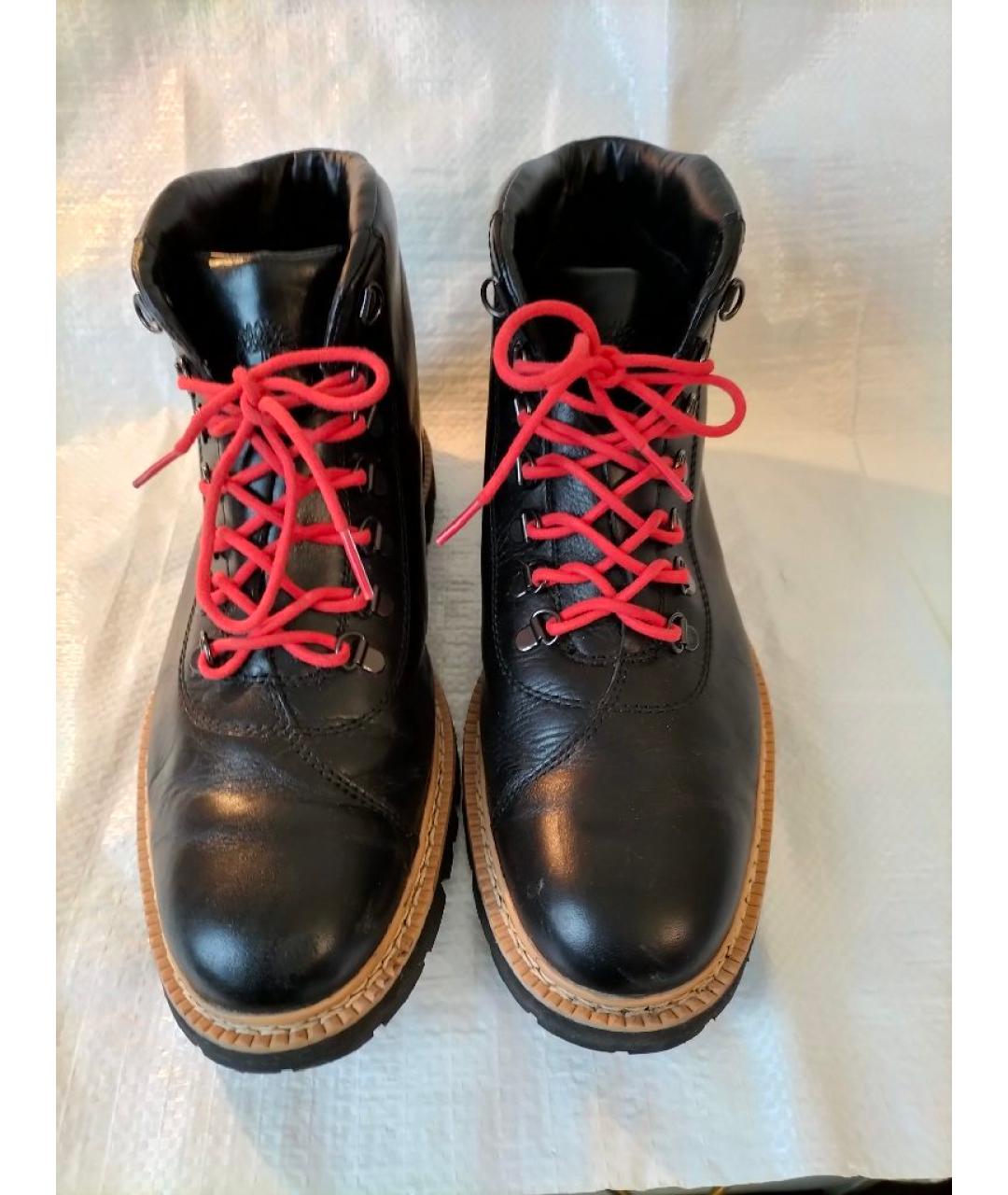 TIMBERLAND Черные кожаные высокие ботинки, фото 2