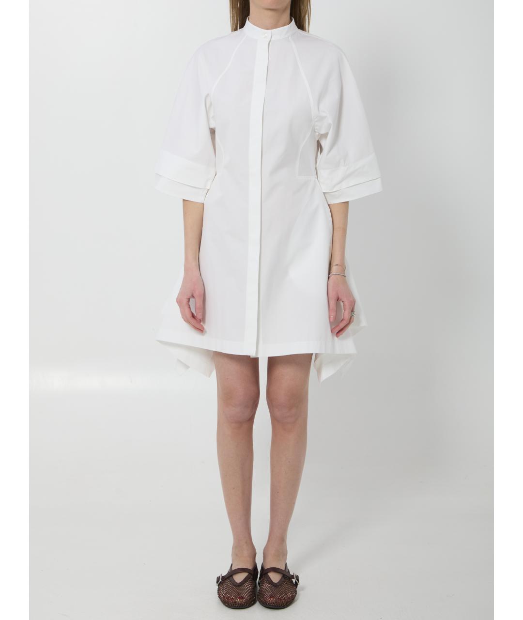 ALAIA Белое хлопковое повседневное платье, фото 5