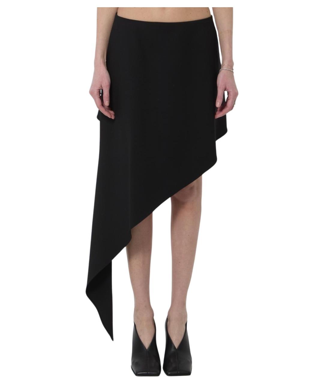 ALAIA Черная шерстяная юбка мини, фото 1