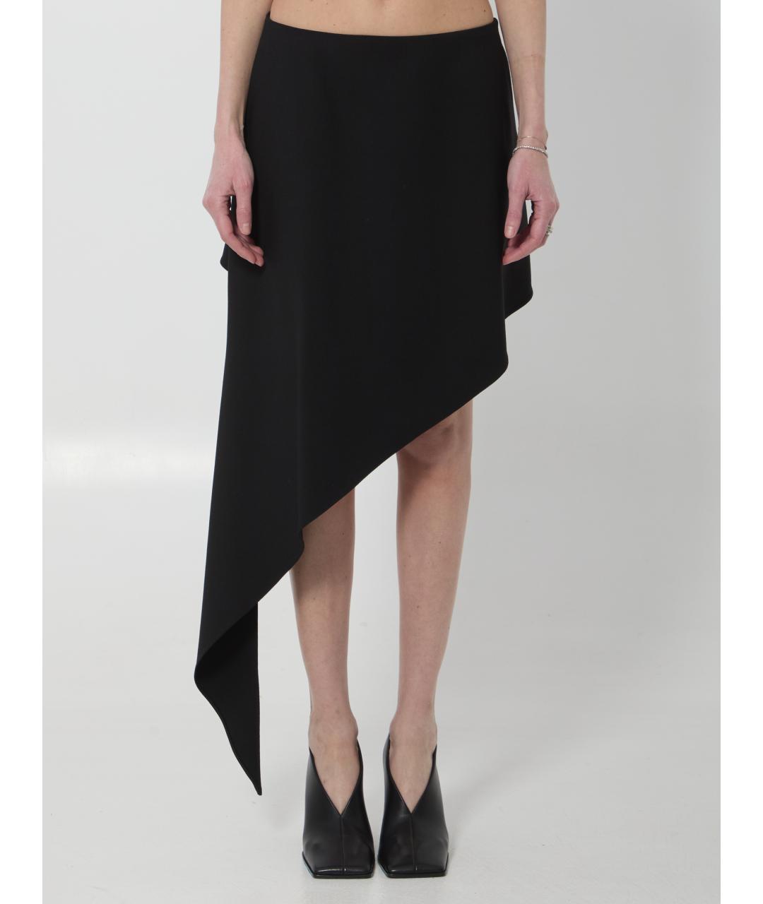 ALAIA Черная шерстяная юбка мини, фото 5