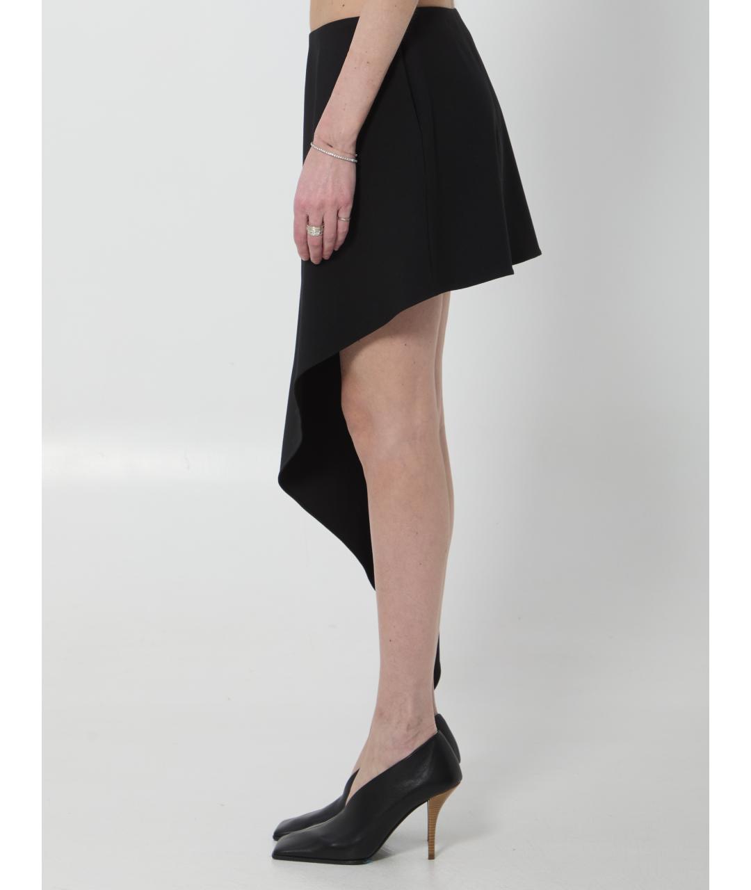 ALAIA Черная шерстяная юбка мини, фото 3