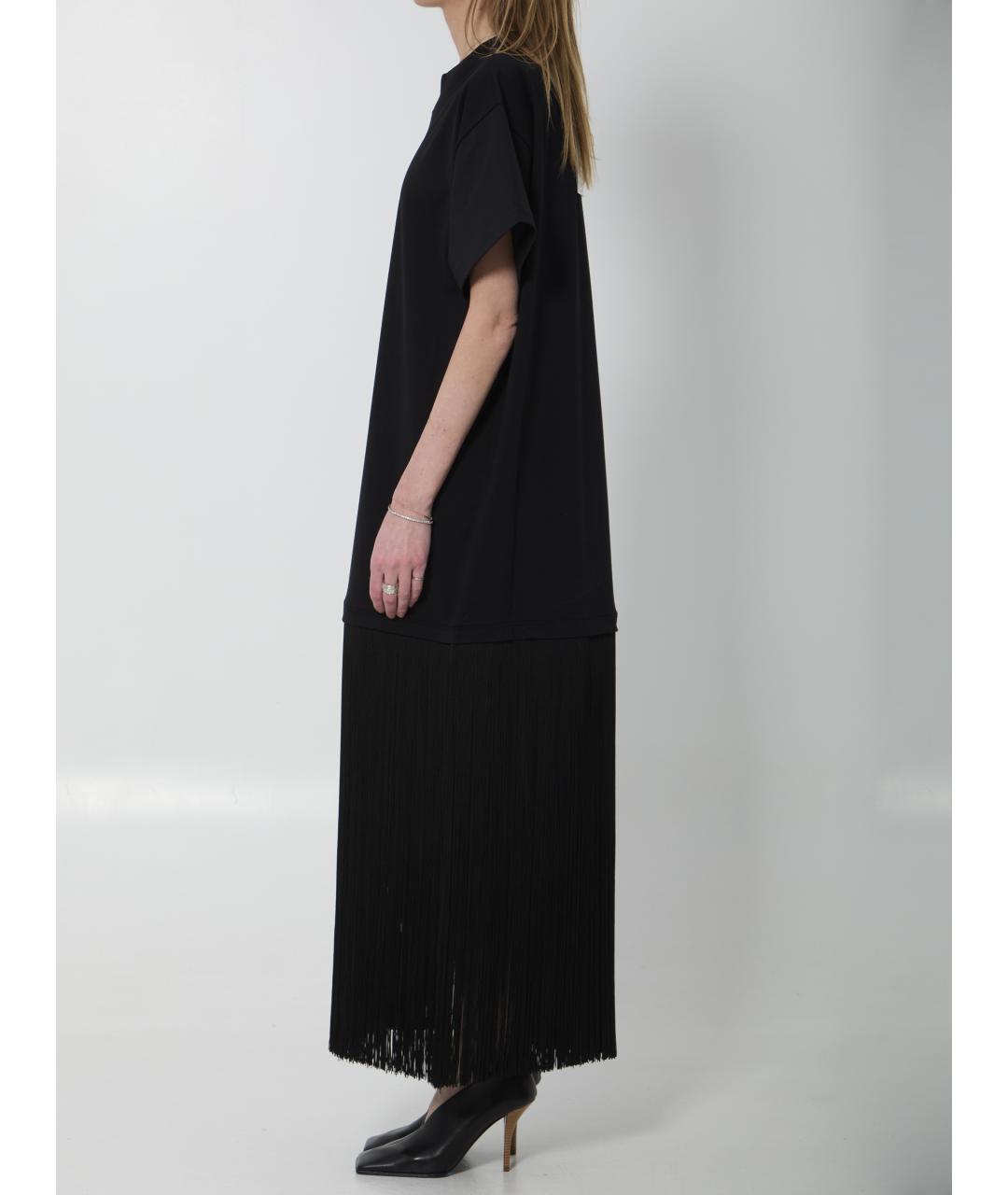 ALAIA Черное хлопковое повседневное платье, фото 3