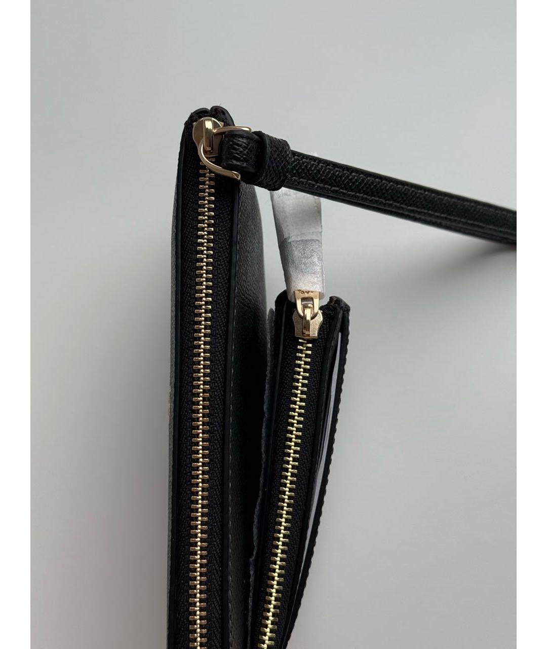 COACH Черный кожаный кардхолдер, фото 4