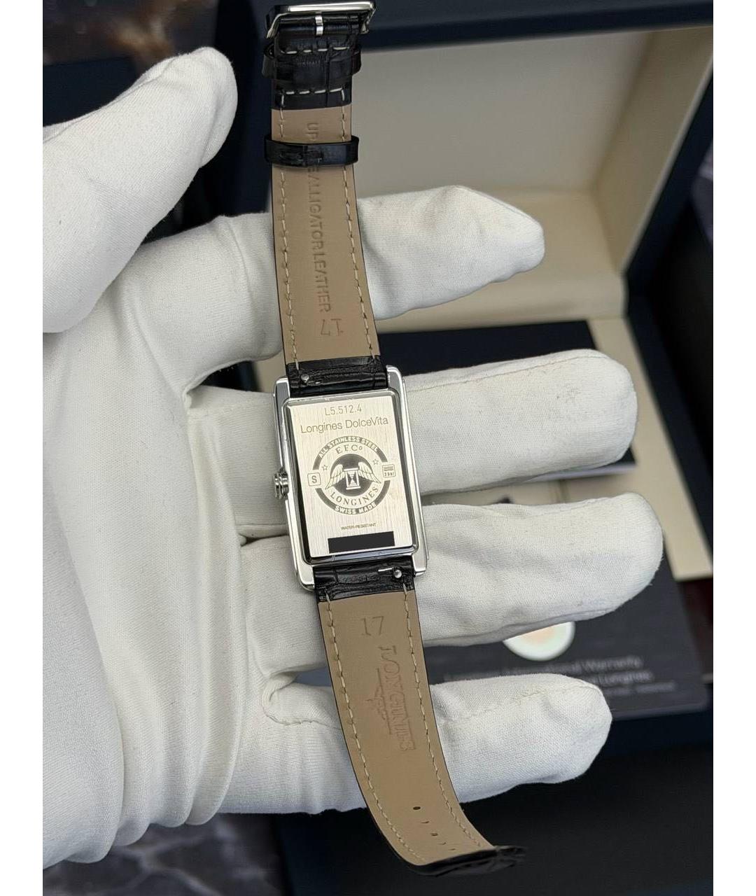 LONGINES Серые металлические часы, фото 4