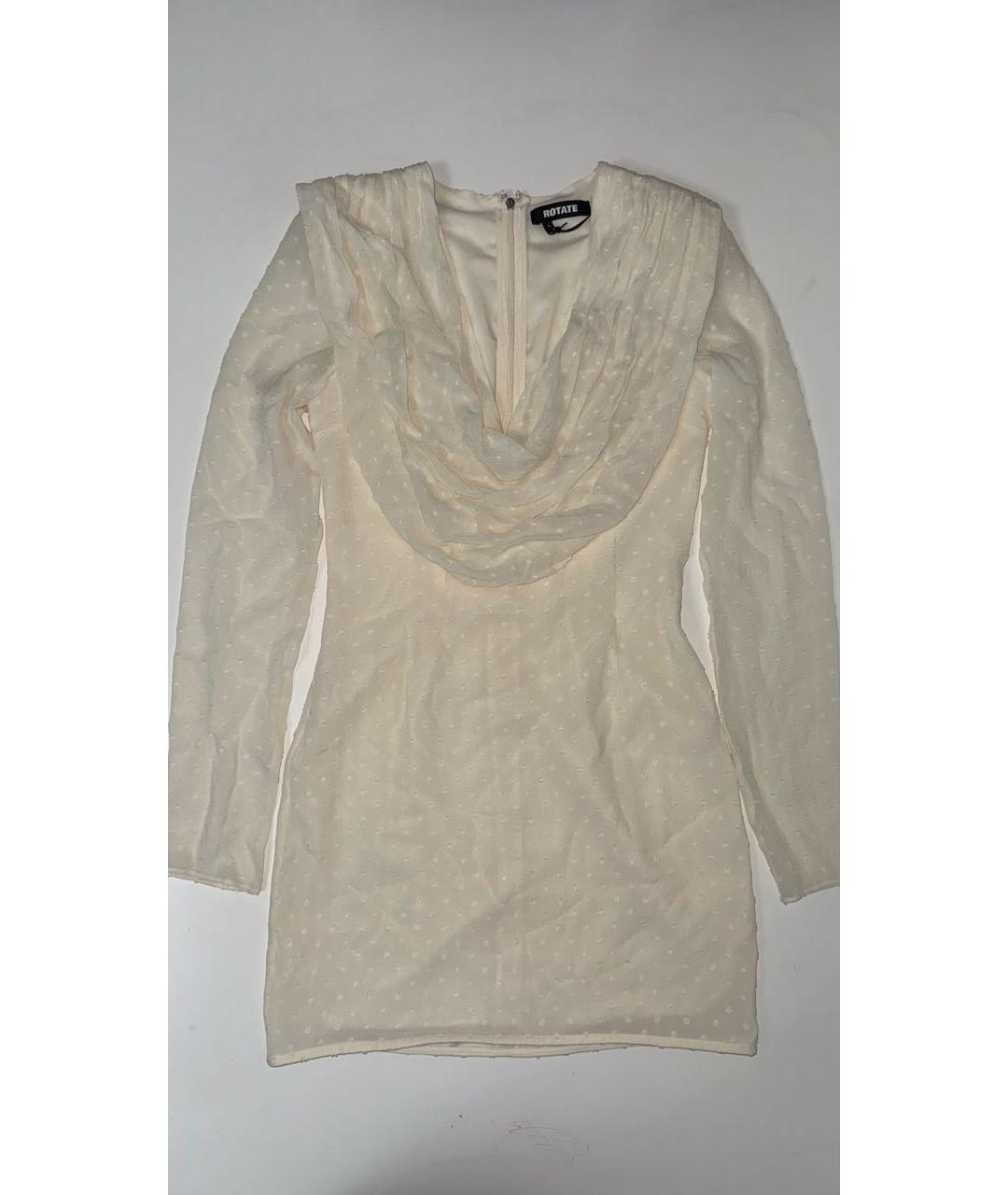 ROTATE Бежевое коктейльное платье, фото 3
