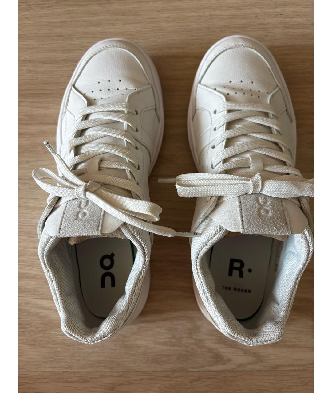 ON Белые кожаные кеды, фото 3