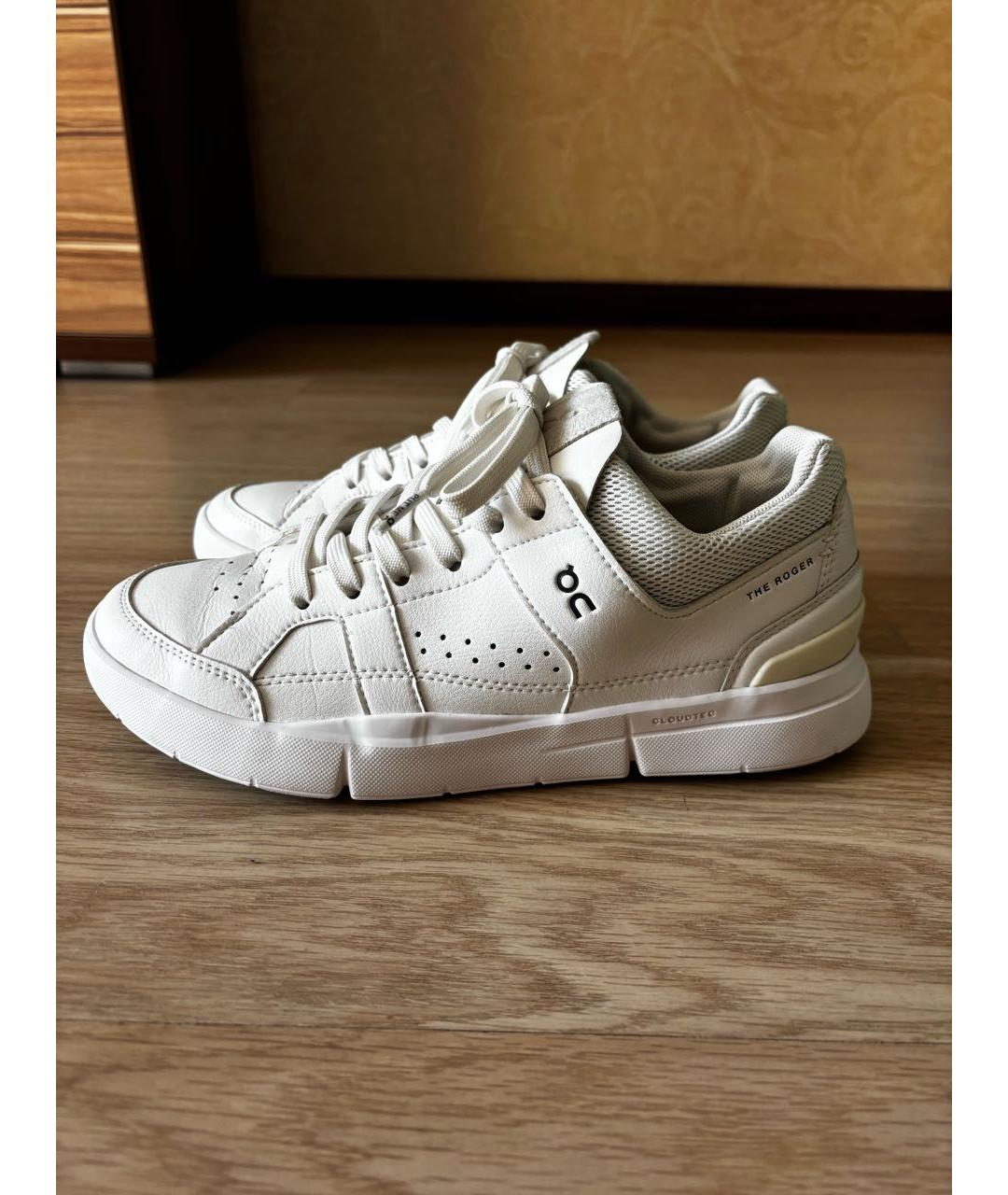 ON Белые кожаные кеды, фото 5