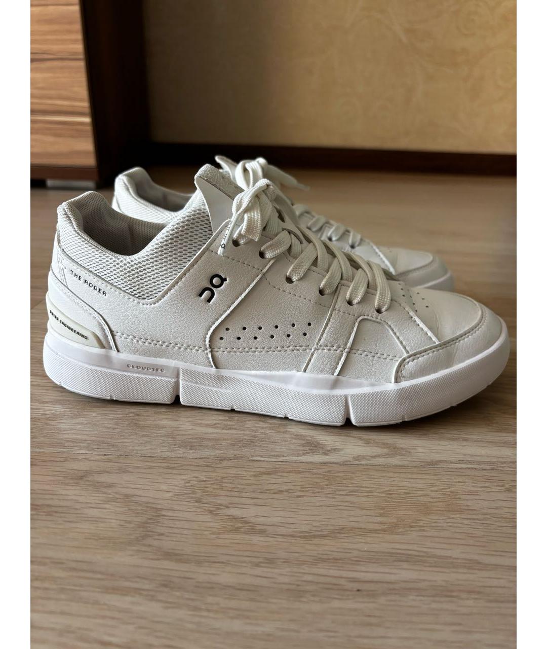 ON Белые кожаные кеды, фото 8