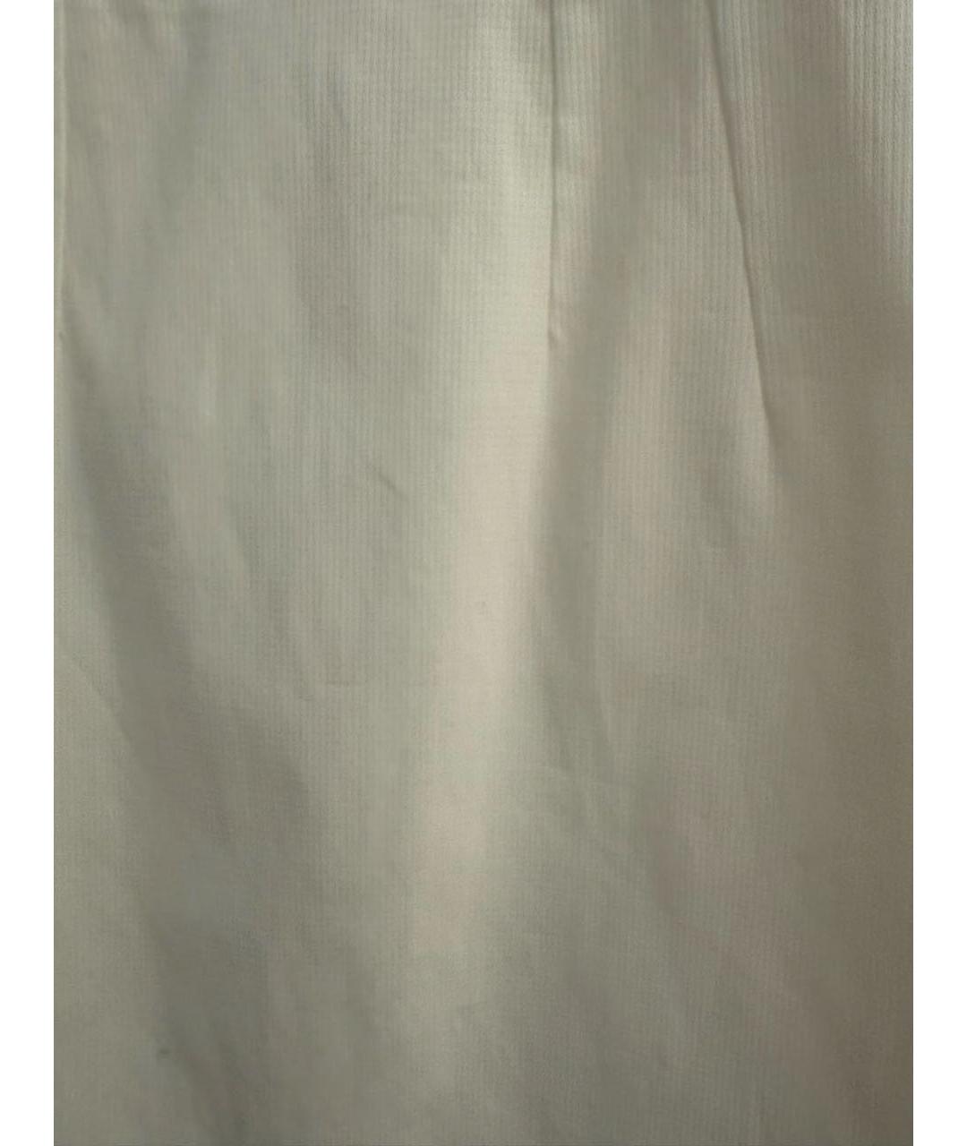 DOLCE&GABBANA Белое хлопковое повседневное платье, фото 4