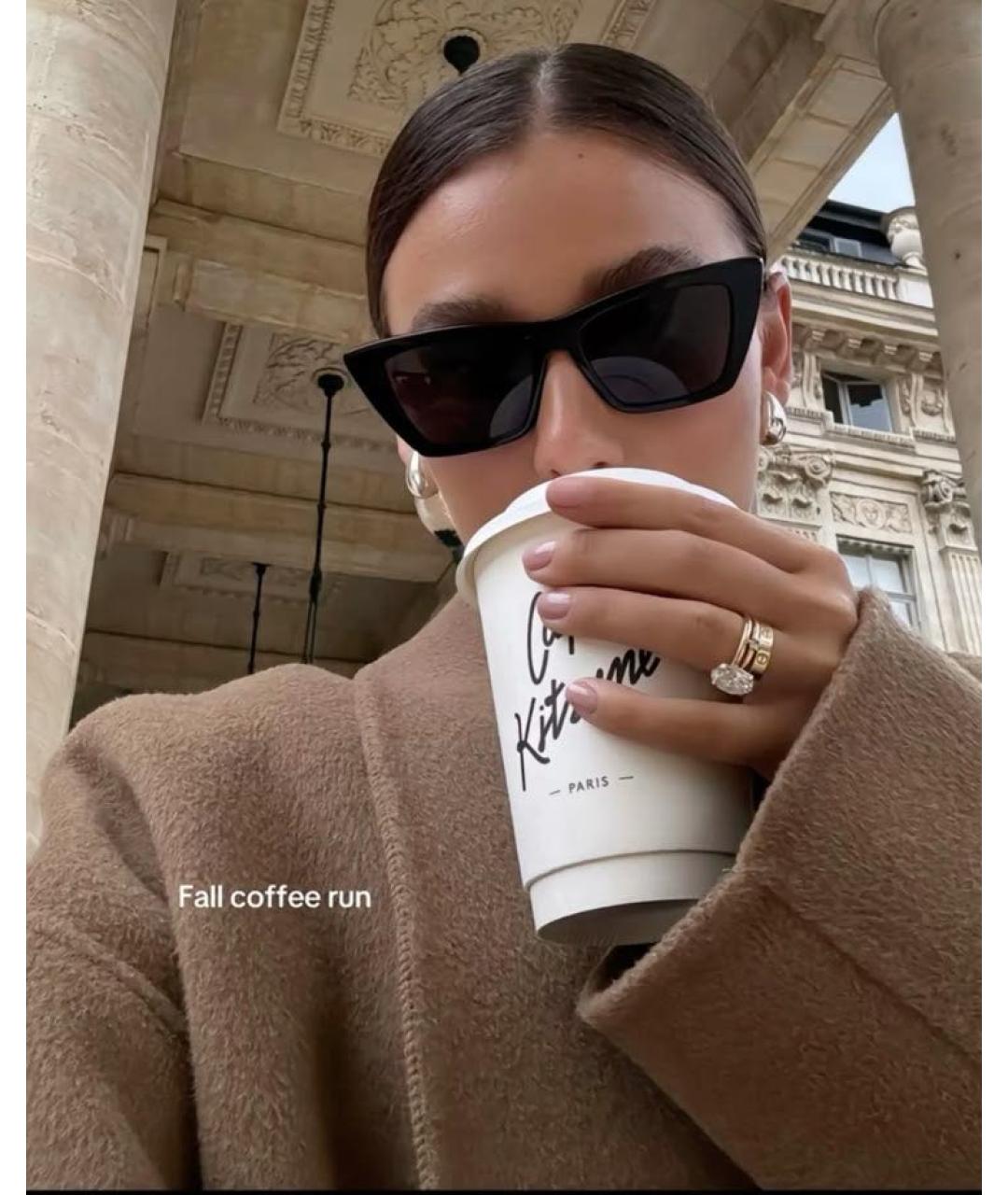 SAINT LAURENT Черные пластиковые солнцезащитные очки, фото 4