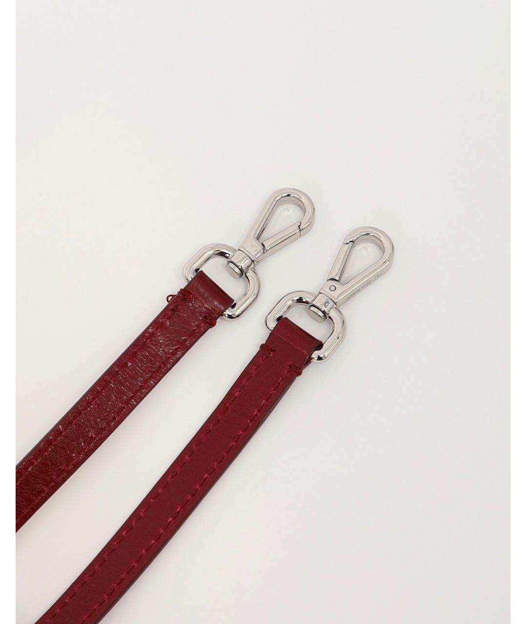 JACQUEMUS Бордовая кожаная сумка тоут, фото 5