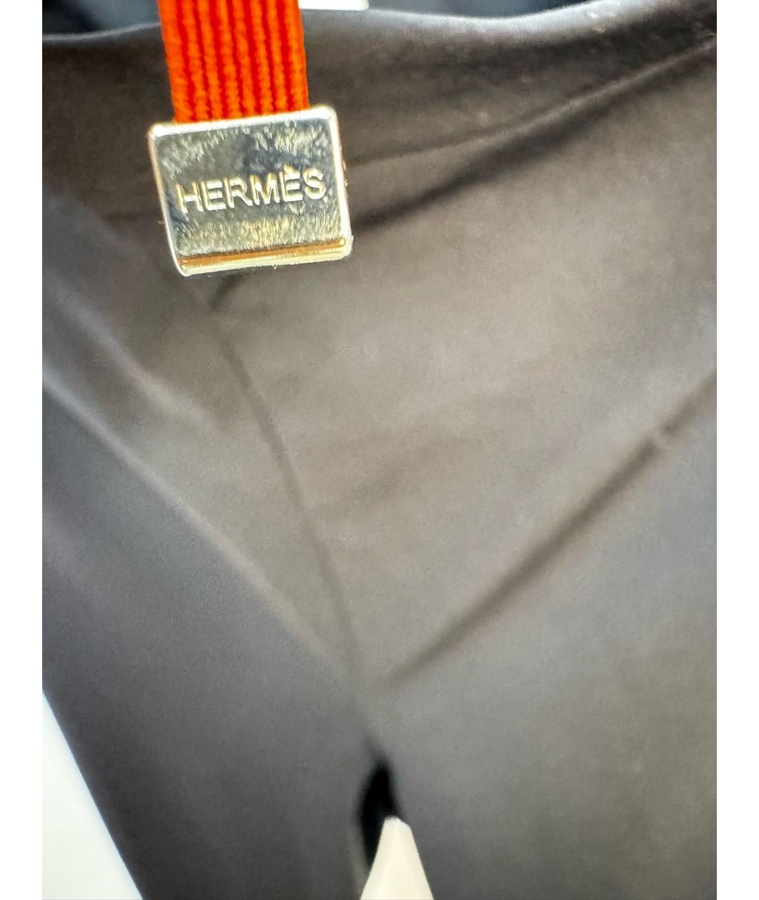 HERMES Черные полиамидовые спортивные брюки и шорты, фото 4