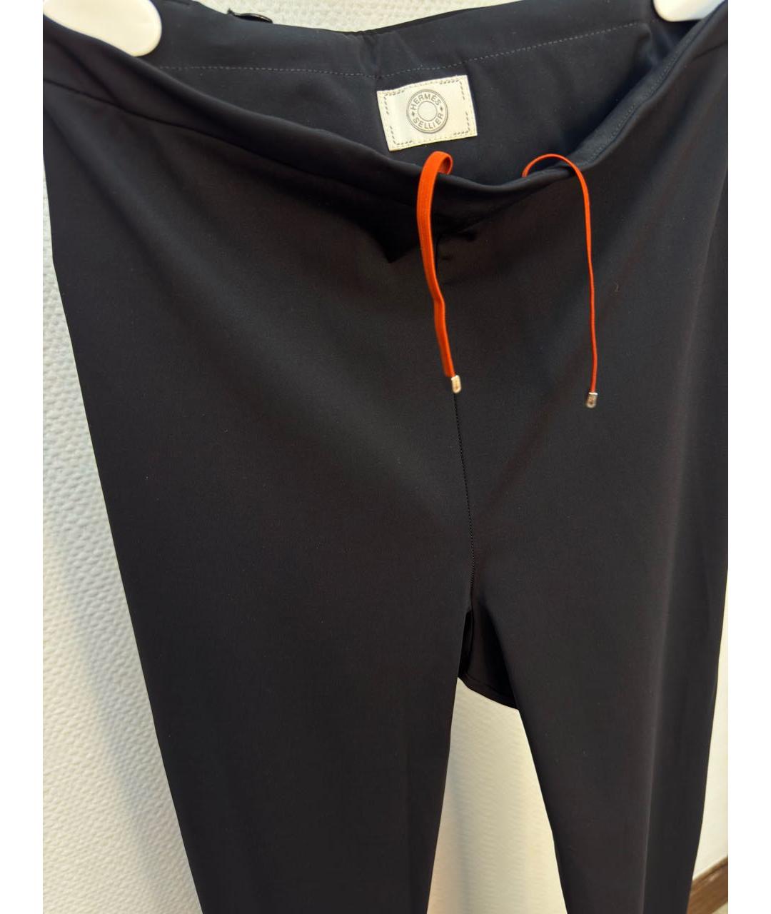 HERMES Черные полиамидовые спортивные брюки и шорты, фото 2