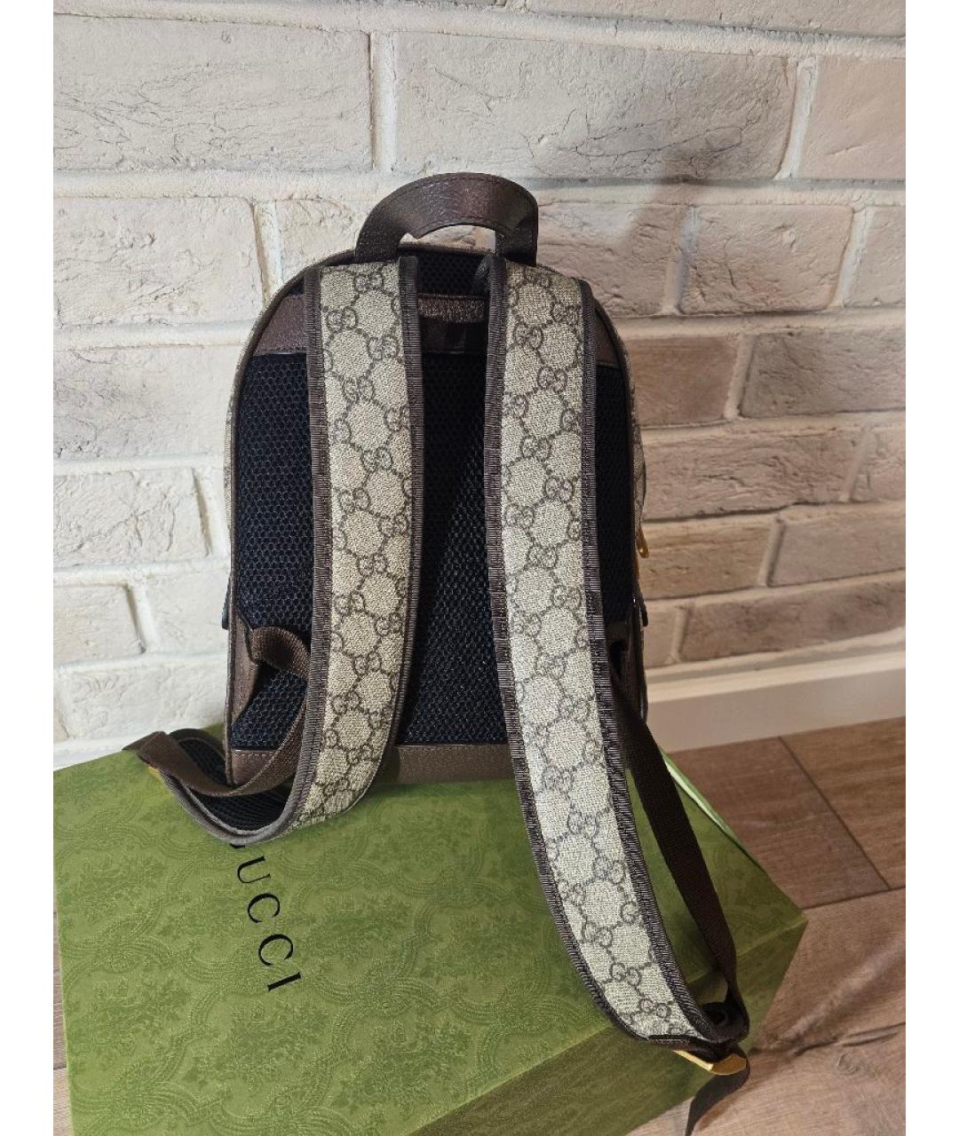 GUCCI Бежевый рюкзак, фото 3