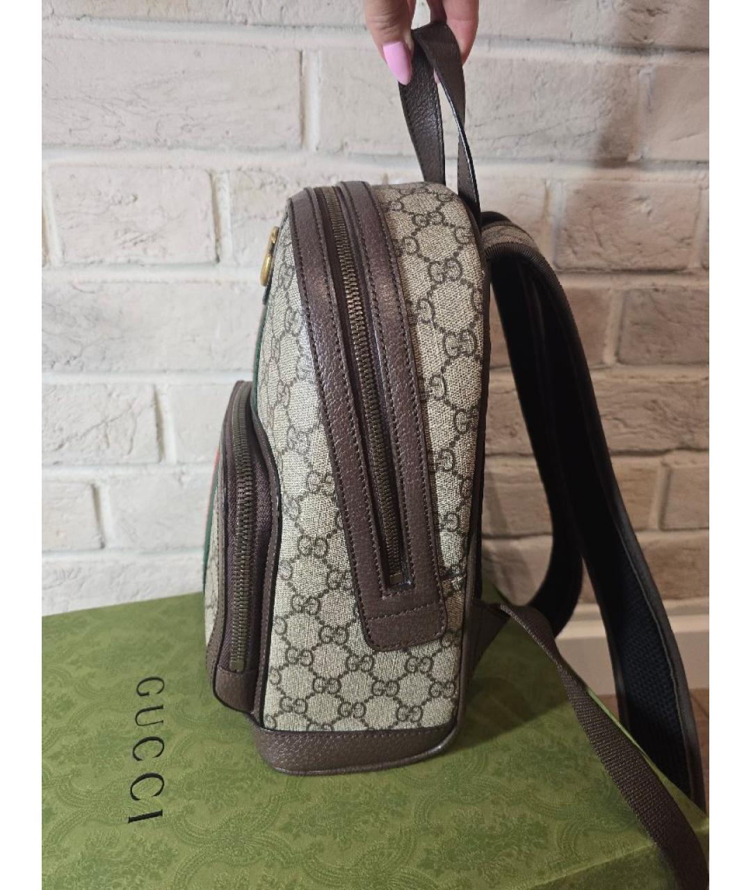 GUCCI Бежевый рюкзак, фото 8