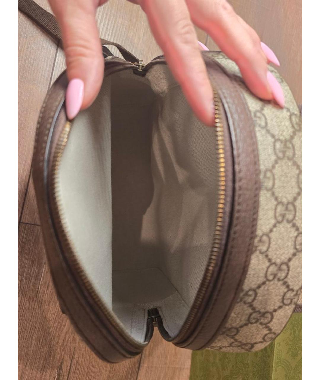 GUCCI Бежевый рюкзак, фото 4