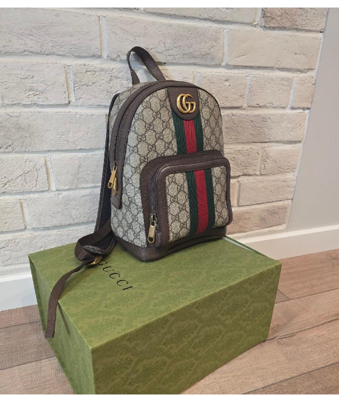 GUCCI Бежевый рюкзак, фото 2