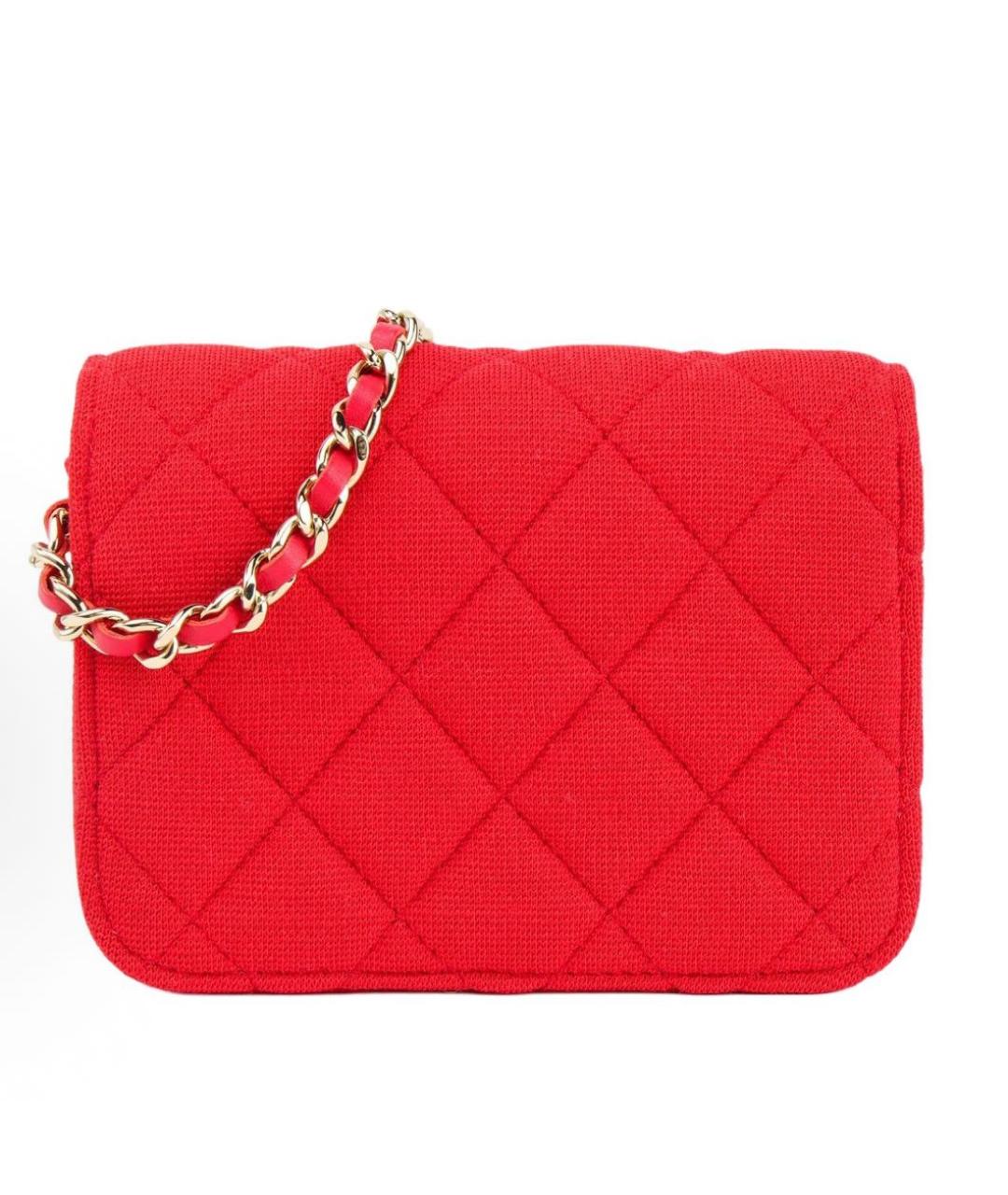 CHANEL Красная сумка через плечо, фото 3
