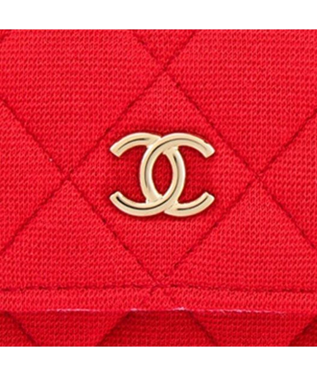 CHANEL Красная сумка через плечо, фото 5