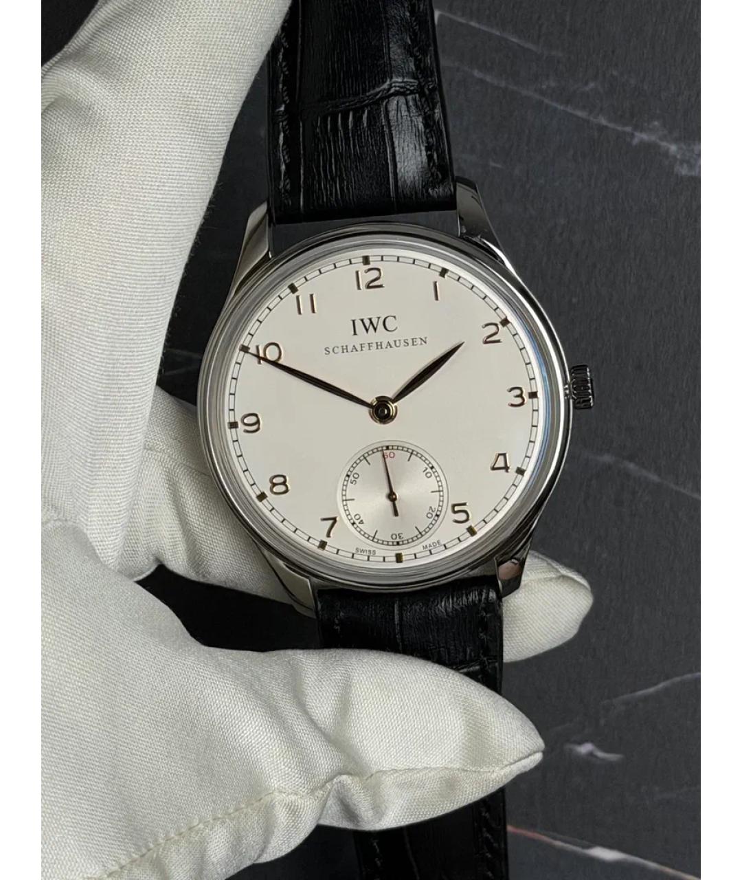 IWC Schaffhausen Белые металлические часы, фото 2