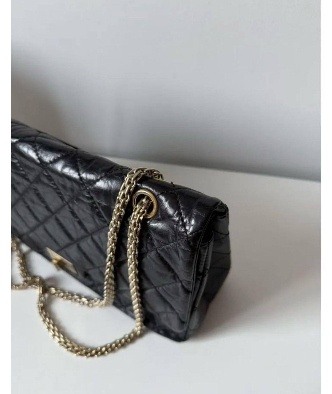 CHANEL Черная кожаная сумка через плечо, фото 7