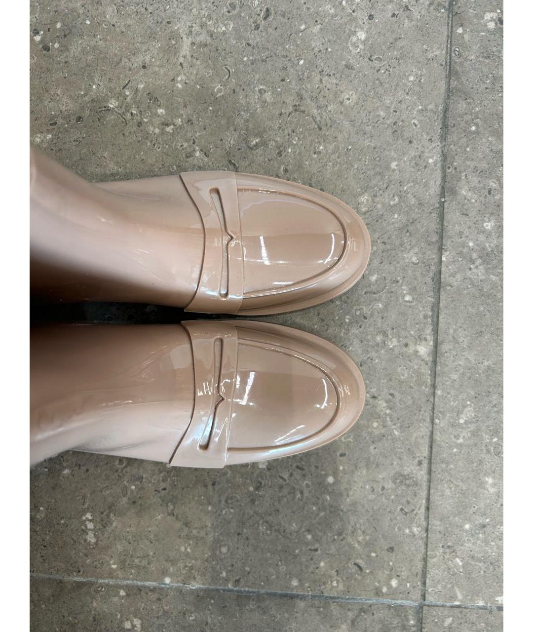 NO. 21 Бежевые резиновые сапоги, фото 3