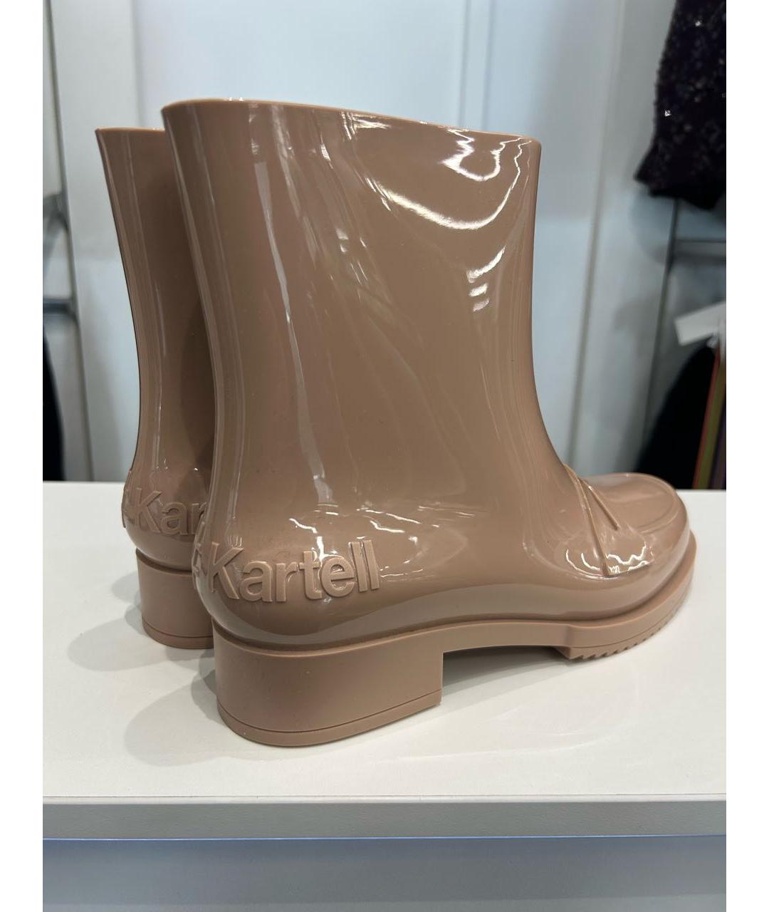 NO. 21 Бежевые резиновые сапоги, фото 6