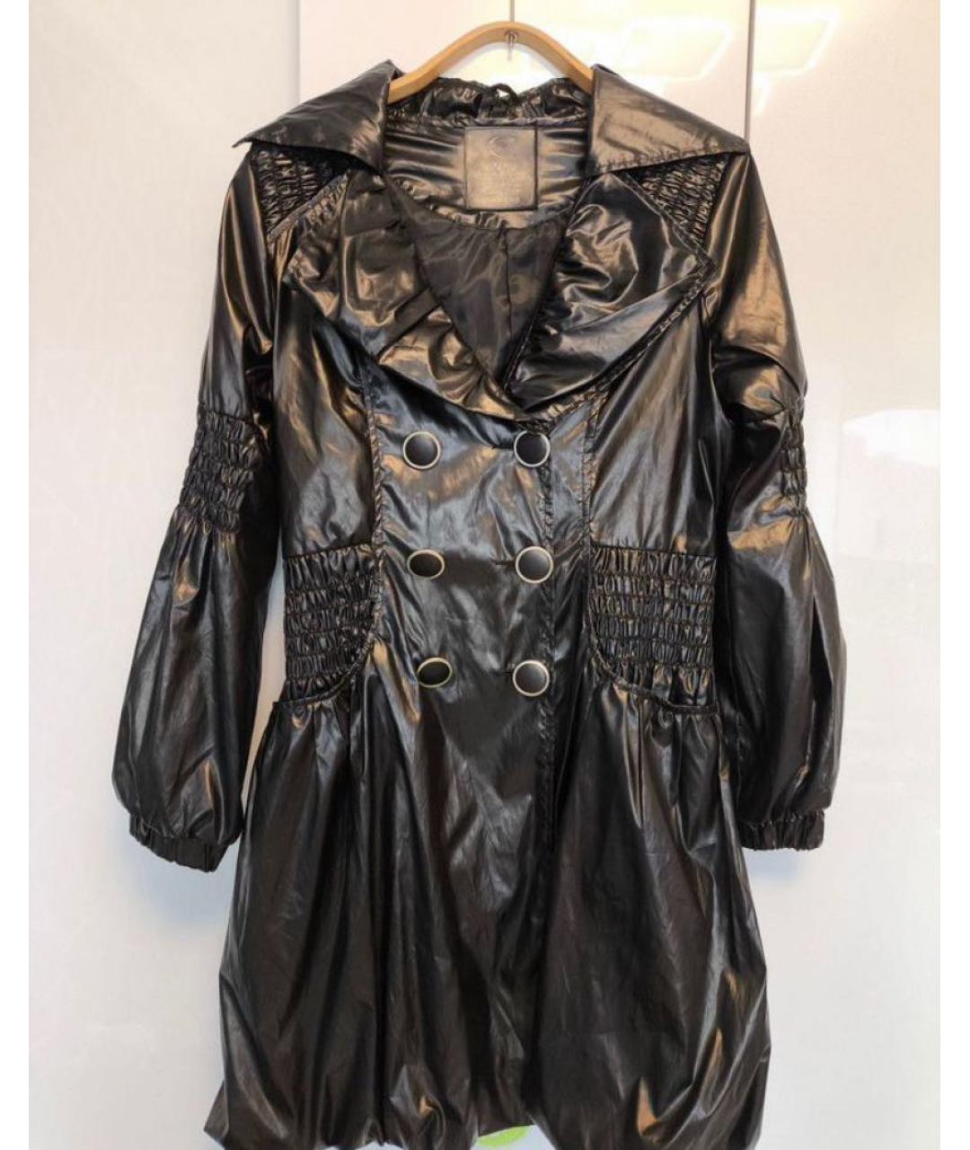 ROBERTO CAVALLI Черный тренч/плащ, фото 6
