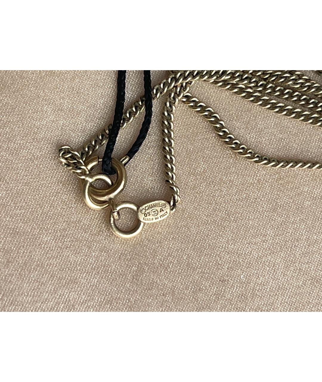 CHANEL Золотое металлическое колье, фото 5