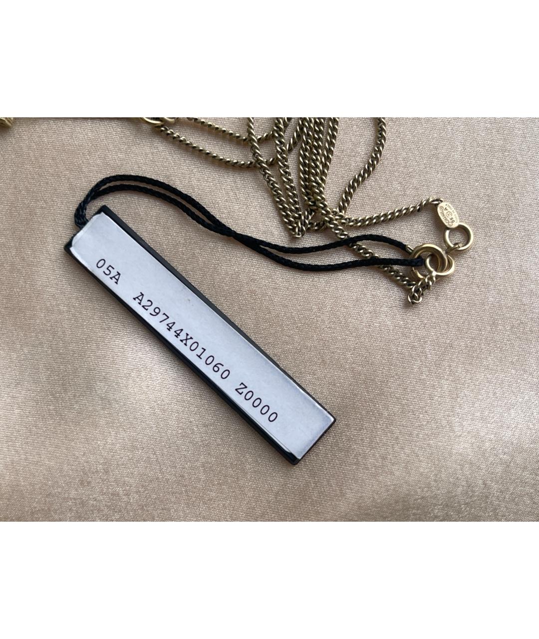 CHANEL Золотое металлическое колье, фото 6