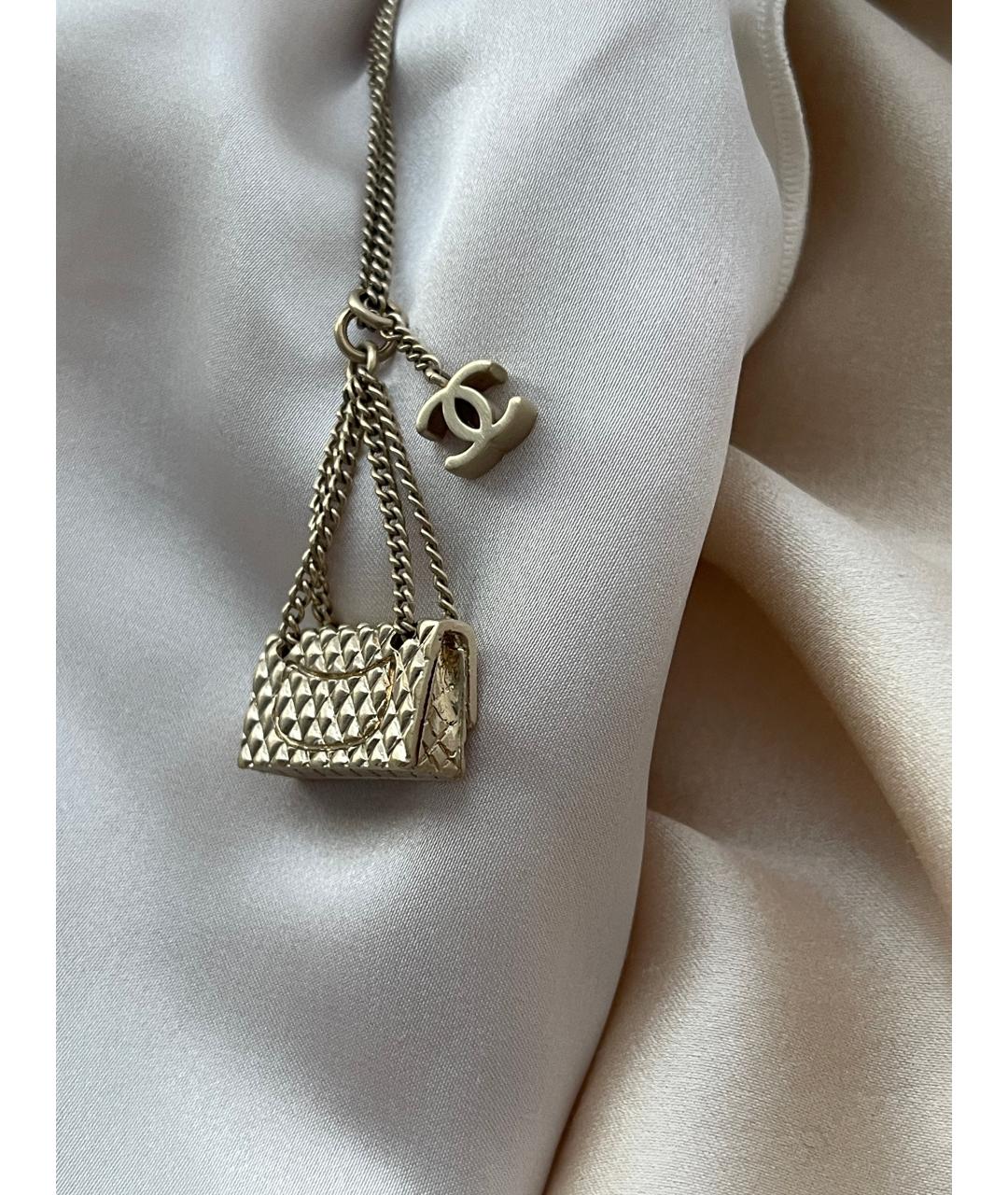 CHANEL Золотое металлическое колье, фото 8