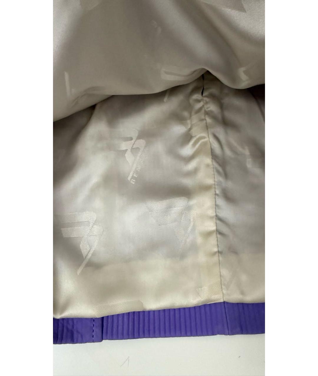 REMAIN Фиолетовая кожаная юбка мини, фото 7