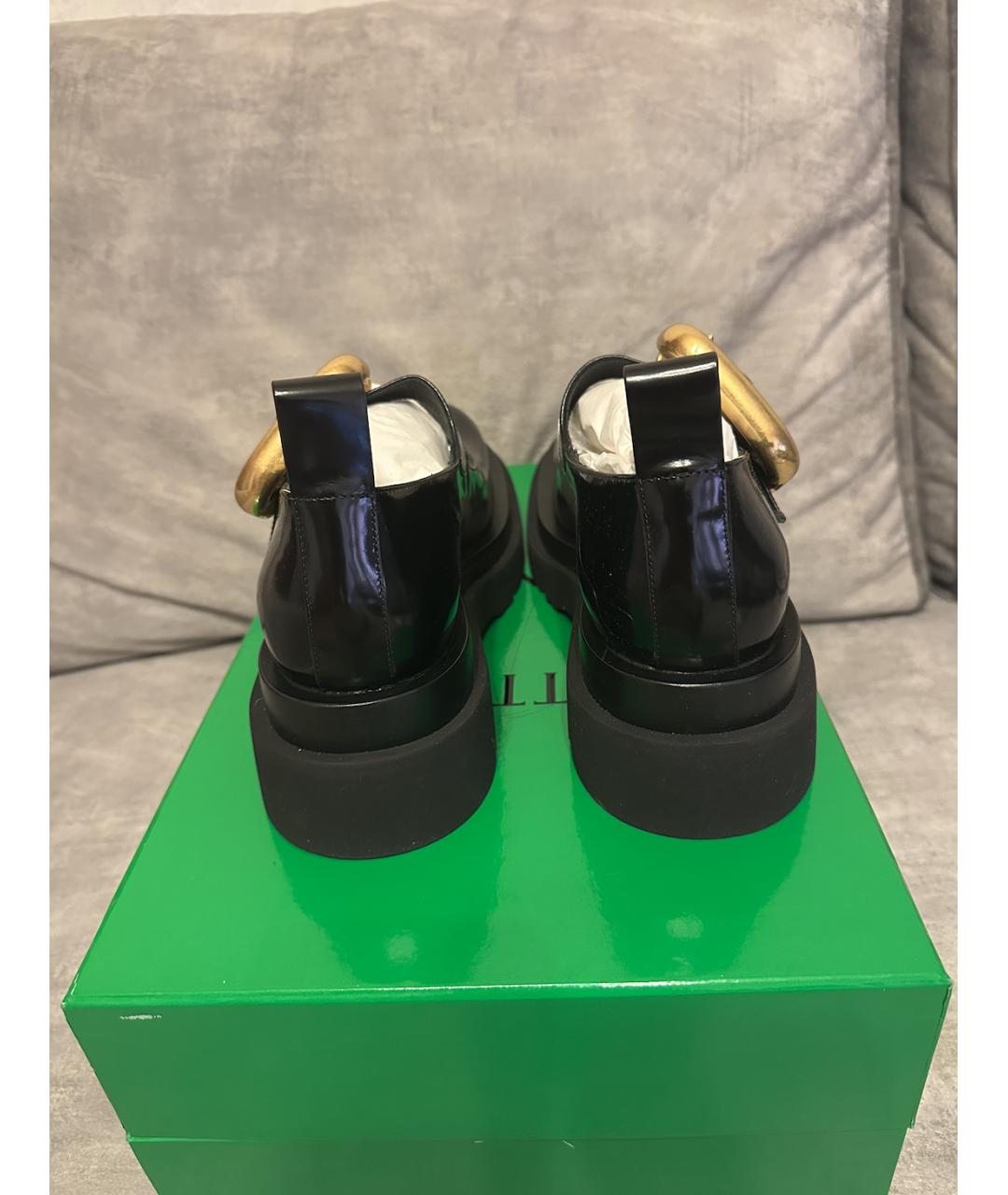BOTTEGA VENETA Черные туфли из лакированной кожи, фото 3