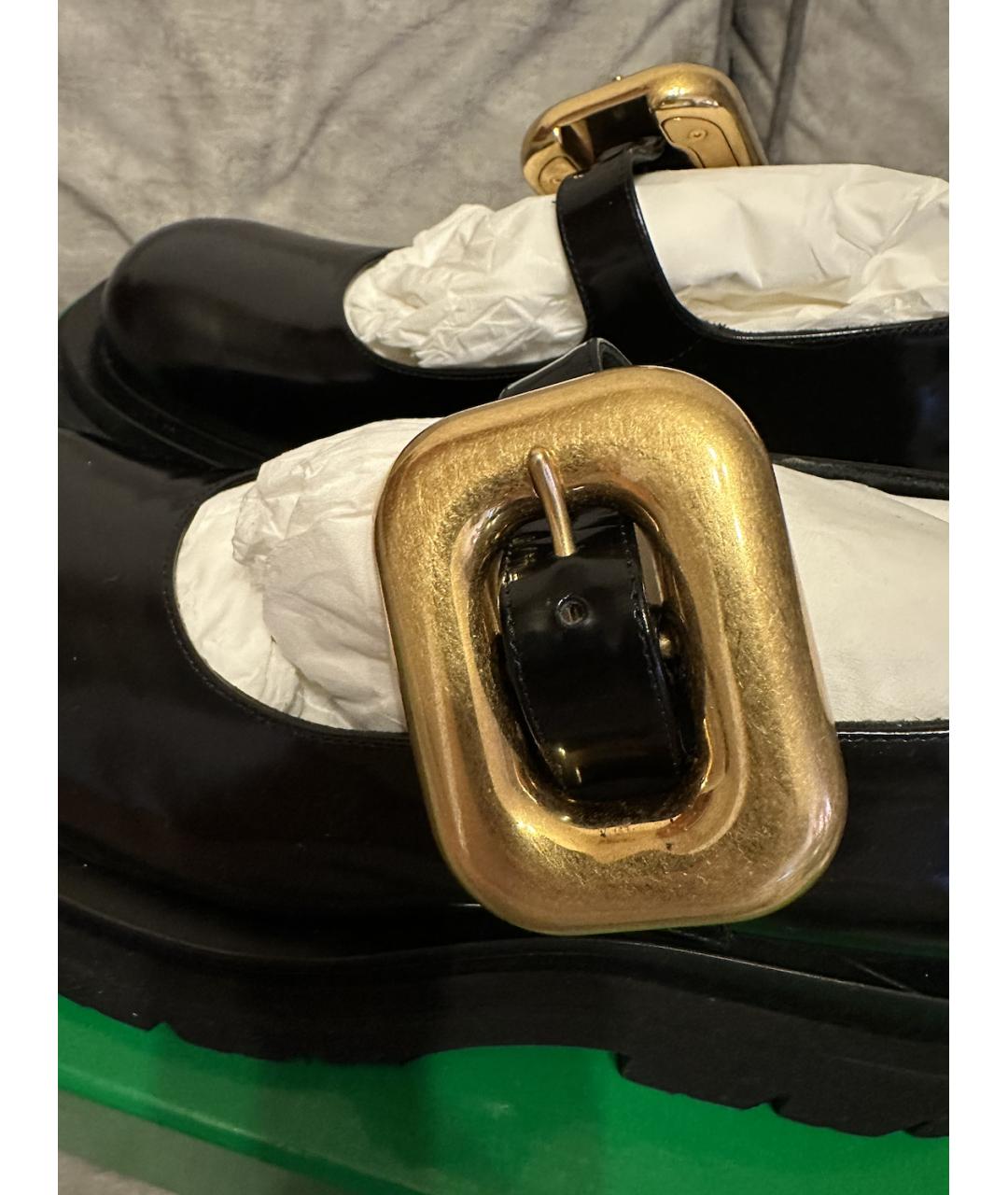 BOTTEGA VENETA Черные туфли из лакированной кожи, фото 4