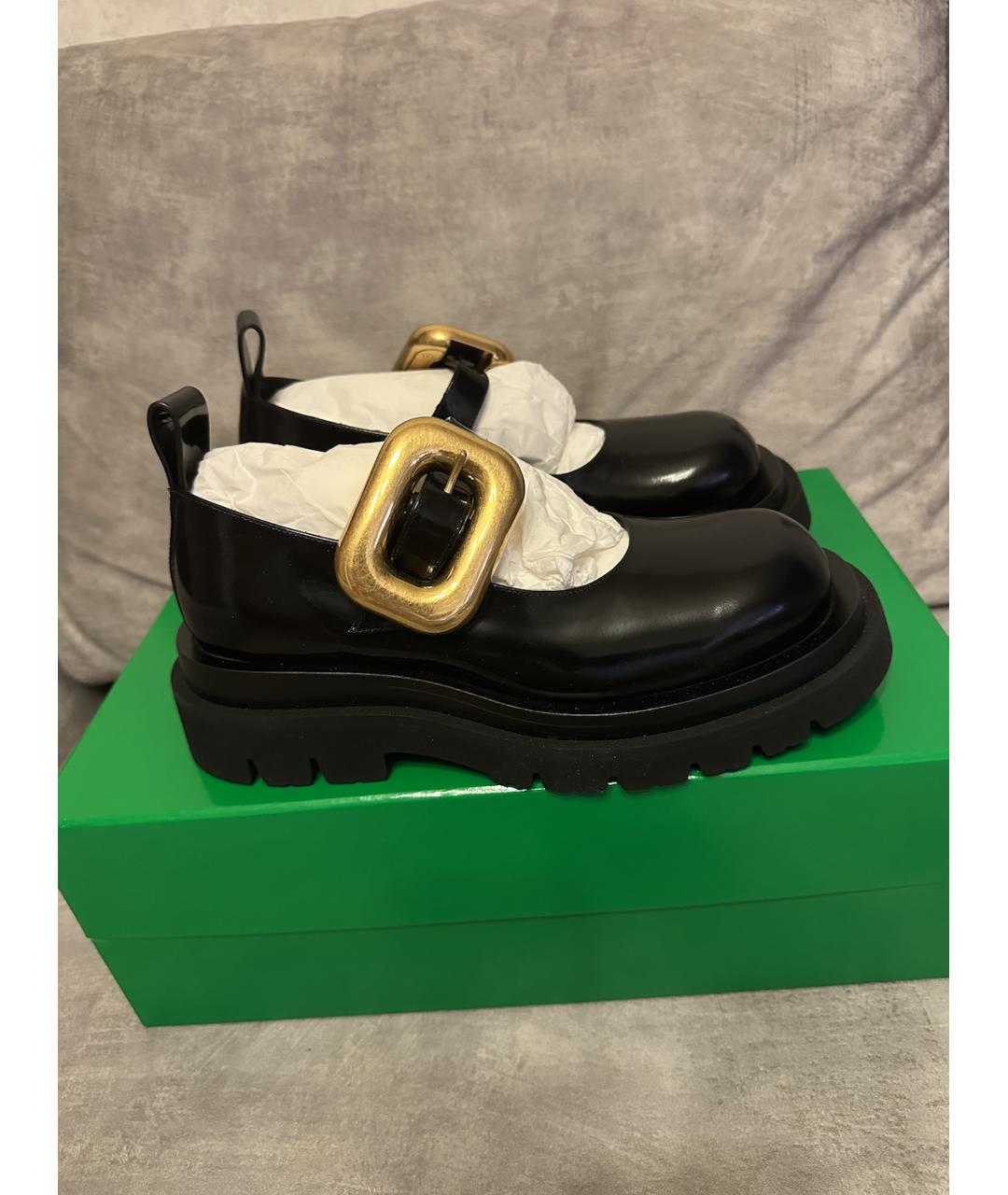 BOTTEGA VENETA Черные туфли из лакированной кожи, фото 10